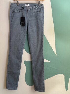 Paige Verdugo Mid Rise Ultra Skinny Gray Jeans